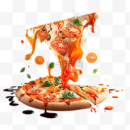 创意快餐图片_西式餐饮披萨实拍创意摄影图