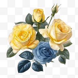 玫瑰黄色花束