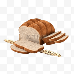 面包小麦植物美食