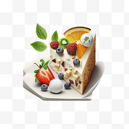奶酪盘子图片_3d食物盘子蛋糕立体效果