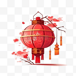 春节红灯笼装饰