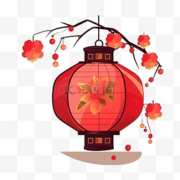 春节漂亮的红灯笼