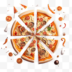 意大利披萨背景图片_披萨摄影实物图