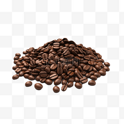 棕色眉毛图片_咖啡豆材料三维