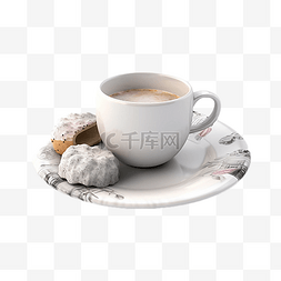 饮品简单元素图片_咖啡杯子食物