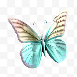 蝴蝶蓝色美丽的插画