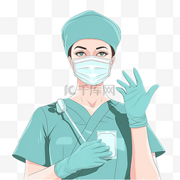 医生护士衣服图片_护士节绿色衣服