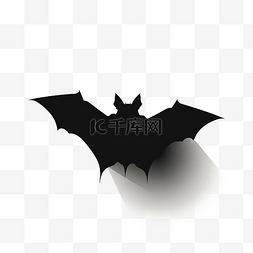 飞翔吸血蝙蝠黑色