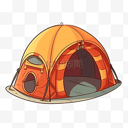 红色帐篷png图片_帐篷卡通创意
