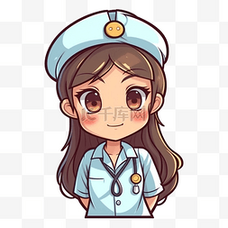 医生护士衣服图片_护士节护士大眼睛图案