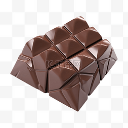 立体块图片_巧克力美食立体