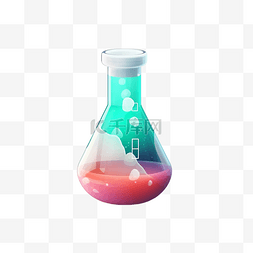 化学试剂卡通图片_实验试剂液体透明