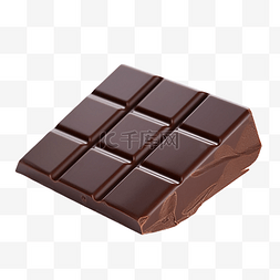 块状黑巧克力图片_巧克力块状食物