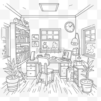 个人vip和企业vip免费下载免抠元素姐妹涂色页和我一起涂色轮廓素描