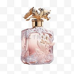 香水粉色水晶玻璃瓶