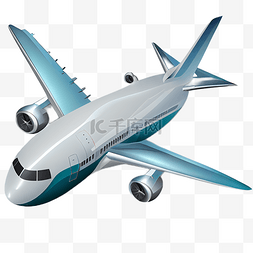 天空飞机插画图片_一架飞机飞行客机交通工具背景