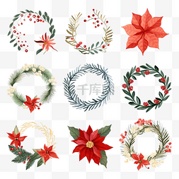 明亮花环图片_明亮的冬季卡片与圣诞花环