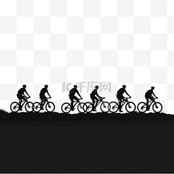 晚上愉快地山地自行车和骑自行车