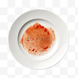 盘子植物图片_空盘子，配番茄酱和石灰