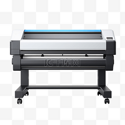 现代宽幅打印机png隔离渲染