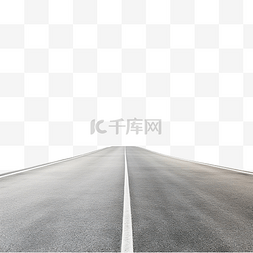 道路线图片_空的沥青路六号，有两条人行道，