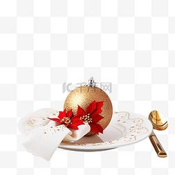 红酒裁纸刀图片_用装饰品关闭美丽的圣诞餐桌设置