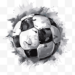 足球背景黑白图片_透明背景足球 向量