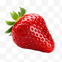 孤立的红甜草莓