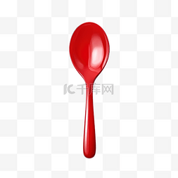 红色塑料勺子