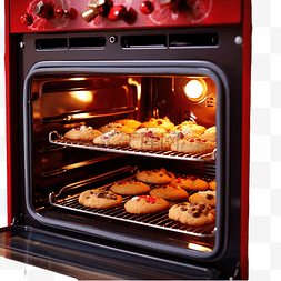 圣诞饼干图片图片_平安夜在家用烤箱中烘烤圣诞饼干