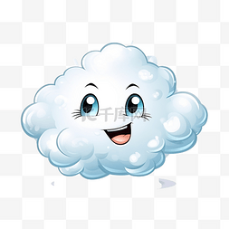 云与闪电图片_有趣的卡通人物云与闪电