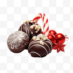 圣诞传统糖果红巧克力圣诞老人与