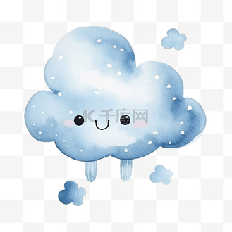 可爱的阴天水彩