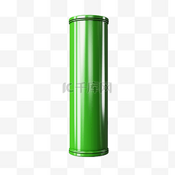 透明的扇子图片_绿色圆筒管