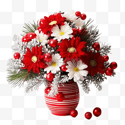 复古石英表图片_木桌上红色和白色的圣诞布置