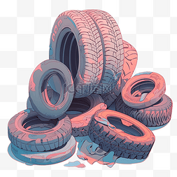 车轮胎痕迹图片_轮胎印图