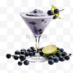 蓝莓马提尼是一杯满月提尼酒
