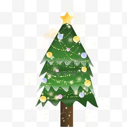 圣诞树图案装饰图片_新年圣诞树节日装饰