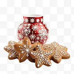 圣诞饰品和姜饼装饰