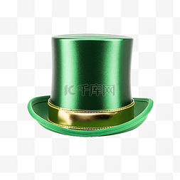 啤酒形狀图片_小妖精绿色高顶帽子圣帕特里克节