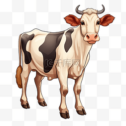 牛奶小插图图片_卡通牛 插图 牛 png 格式 牛的图像