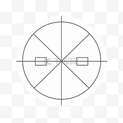 网格粗菜图片_具有多个区域的简单圆的中心 向