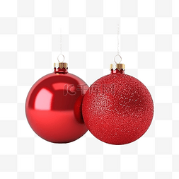圣诞装饰与红色圣诞球