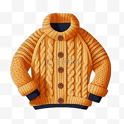 羊毛保暖针织毛衣插画冬季秋季元