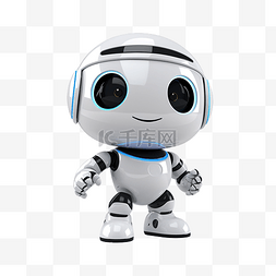 助手机器人图片_3D聊天机器人网站智能助手