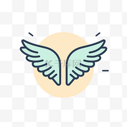 白色的天使翅膀图片_用于 web 和应用程序的天使翅膀轮