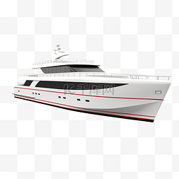 3d 渲染旅行船 3d 渲染白色背景上