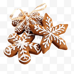 木桌上的传统圣诞姜饼