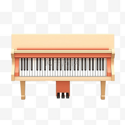 钢琴从顶视图插图以最小的风格