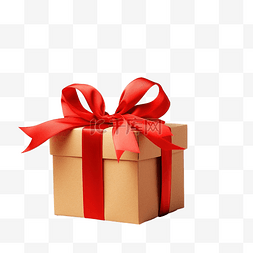 明亮的圣诞礼物盒，用羊皮纸包裹